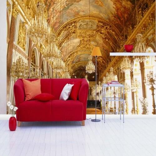 European building 3d wall mural wallpaper living room sofa background aisle entrance 3d photo mural wall paper