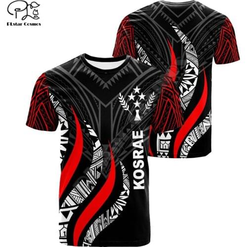 PLstar Cosmos 2021 Kosrae Polynesian Fashion Men/Women Hibiscus T-Shirts 3D Print Summer Short Sleeve Tee Colorful Tops Style-2