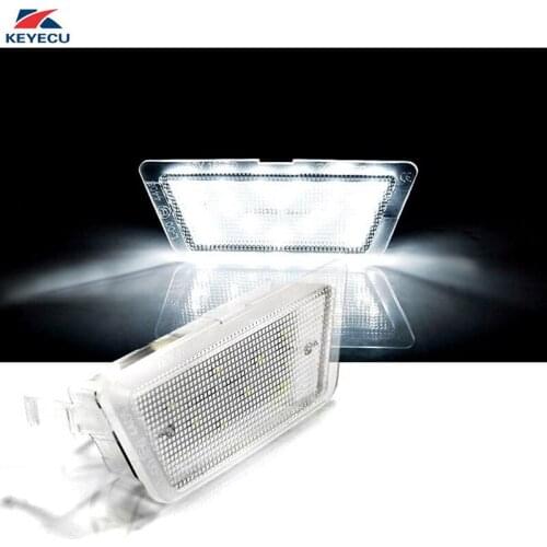 KEYECU 2 Pieces 12V 6000K White 18-LED License Plate Lights For Opel Astra G 1998-2004 Hatch /Saloon