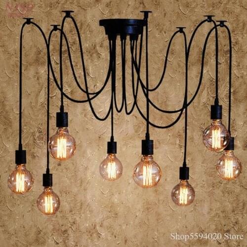 Spider Lamp Creative Bar Coffee Restaurant Office Clothing Store Spider Lamp Light Fixture Living Room Lights Hanging Home Decor