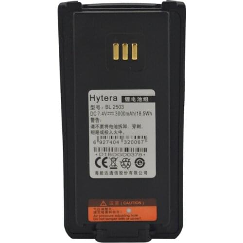 Hytera BL2503 High Capacity 3000mAh DC7.4V Li-ion Battery Pack for Hytera HYT PD700 PD780 PD70X PD70XG PD78X PD78XG