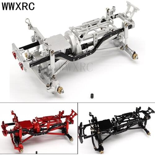 Metal Assembled 133mm Wheelbase Chassis Frame with Front Bumper for 1/24 SCX24 AXI90081 RC Crawler Car 4WD Off-Road Truck