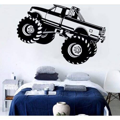 Wall Decals For Boys Rooms Monster Truck Decal monster truck decor art boys room decor boys wall decal car wall boys room 3621