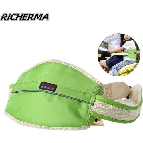 Richerma Motorcycle Safety Belt Adjustable Strong Durable Motorbike Seat Belt For Children Anti-Lost Safety Harness Strap