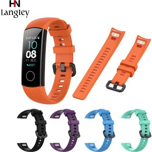 Silicone Watchband For Huawei Glory Bracelet 4 Straps CRS-B19/B29 Wristbands Easy To Install Watches Accessories