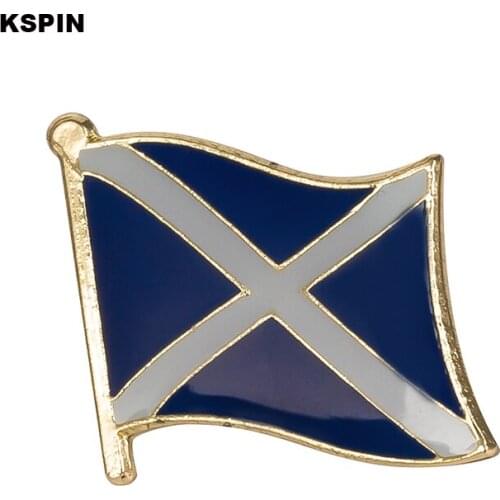 Scotland Blue flag badge pin lapel pin 100pcs a lot Brooch Icons KS-0241