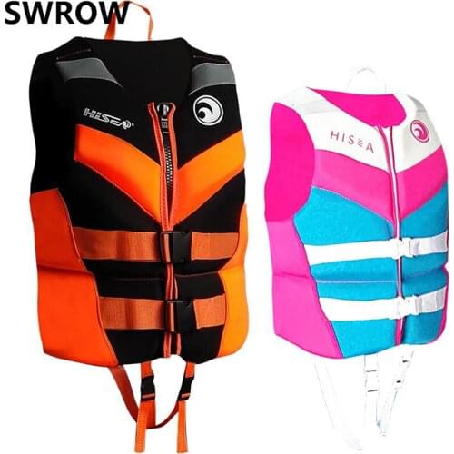 Adult life jackets neoprene safety life vests water sports fishing kayaking rowing swimming rafting motorboat life jackets