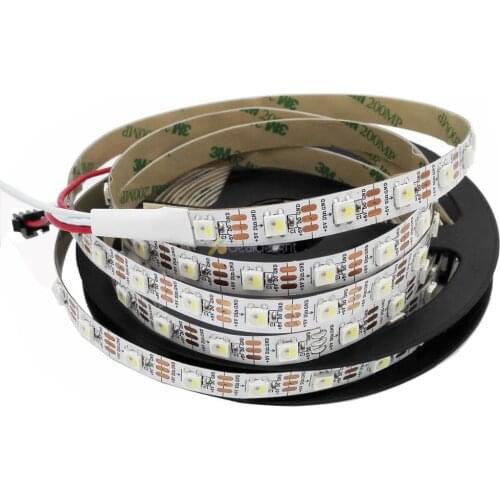 5m SK6812 RGBW led strip (similar ws2812b ) 4 in 1 Chip,30/60 leds/m;individual addressable strip IP20 IP67 DC5V
