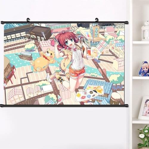 Japan Anime Maitetsu Reina Paulette Cosplay Wall Scroll Mural Poster Wall Hang Poster Otaku Home Art Decor Collect 40*60cm
