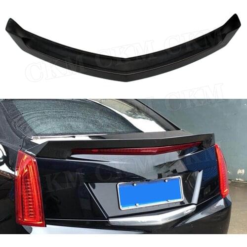 Carbon Fiber Rear Spoiler for Cadillac ATS Sedan V Style 2015 2016 2017 2018 2019 FRP Unpainted Bumper Trunk Wing