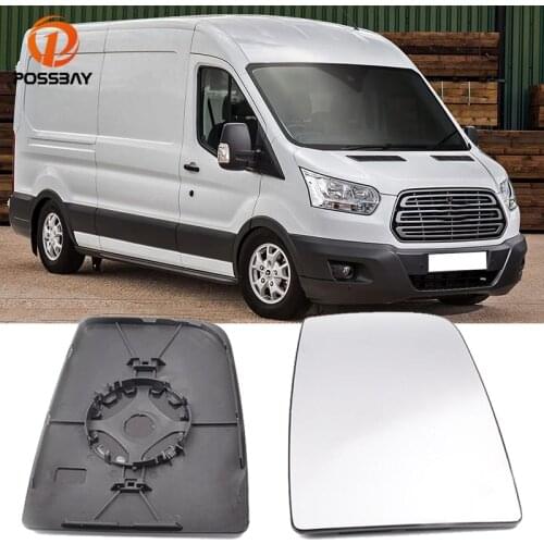 Pair Car Rear View Mirror Glass Unheated Upper Left/Right Side Rearview for Ford Transit MK8 2014 2015 2016 2017 2018 2019 2020