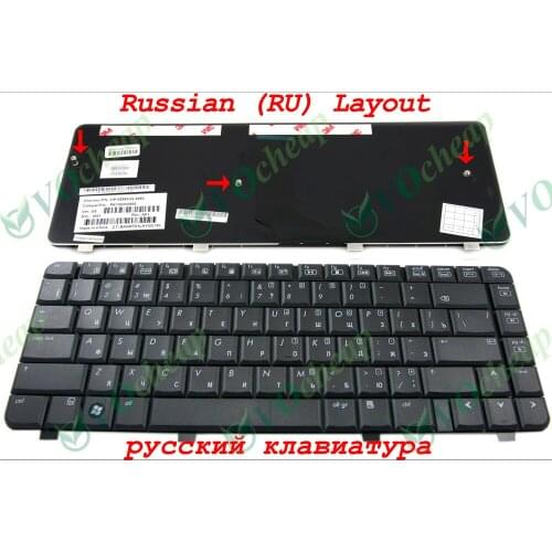 100% Genuine New Notebook Laptop RU keyboard for HP Comaq CQ40 CQ41 CQ45 CQ40-100 CQ45-100 -200 Black Russian MP-05583SU-6983