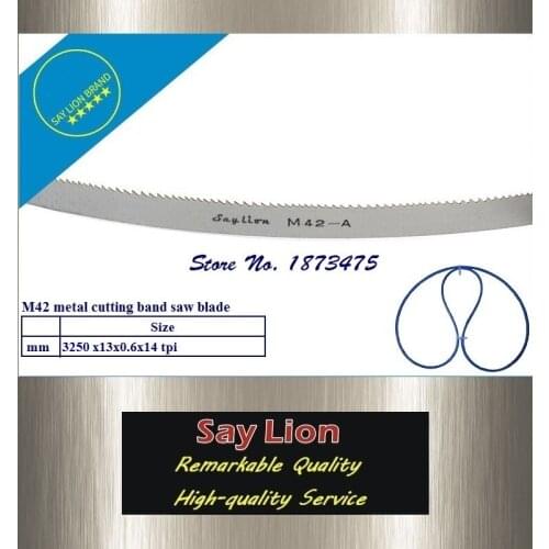13x0.6x3250x14T HSS metal cutting band saw blade M42 Bi-Metal bandsaw