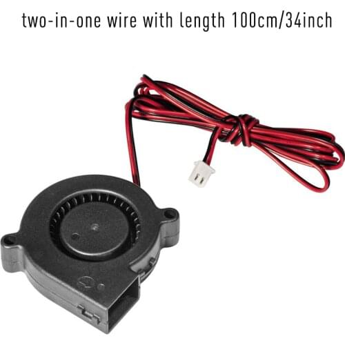 5015 Brushless Cooling Blower Fan DC 12V 0.19A Turbo Small Fan Ultra-Quiet Oil Bearing 6500RPM 50 * 50 * 15mm for DIY 3D Printer