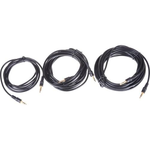3.5mm Male to 3.5mm Jack Male AUX Audio Stereo Headphone Cable Auxiliary Cord For Earphone Car Speaker 1.5/3/5M