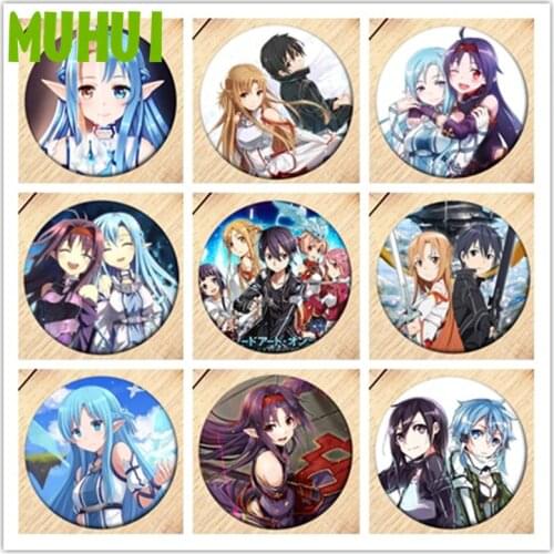 Free Shipping Anime Sword Art Online Brooch Boys girls Cosplay Badges For Clothes Backpack Decoration Pin Jewelry B034