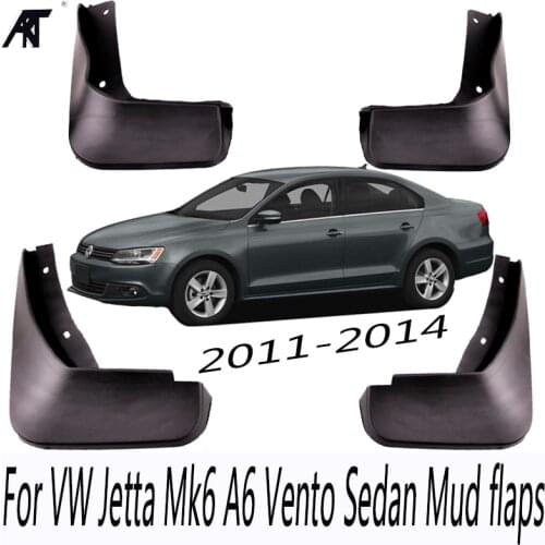 Set Mud Flaps For VW Jetta Mk6 A6 2011 2012 2013 2014 Vento Sedan Mudflaps Splash Guards Front Rear Mud Flap Mudguards Fender