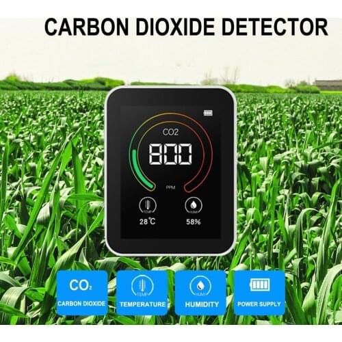 Home Air Quality Monitor Indoor Lcd Digital co2 Detector Real Time Monitoring Air Quality Meters Temperature Humidity Tester