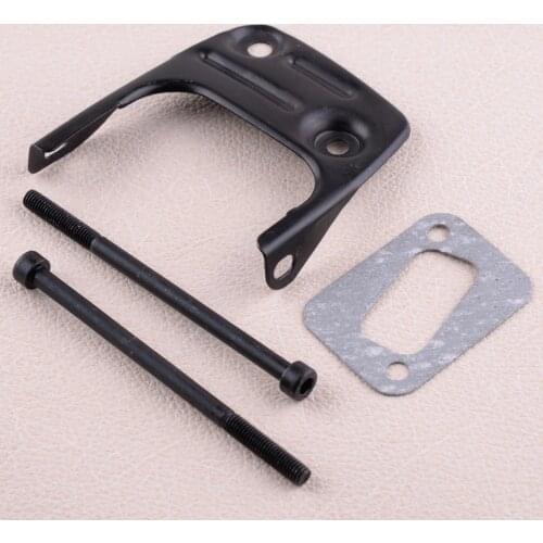 LETAOSK High quality Muffler Bracket Bolt Gasket Kit Fit for Husqvarna 350 353 346XP 345 340 Chainsaw Spare Parts