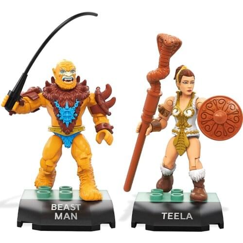 Mega Construx Heroes Beast Man Building Set Teela Building Set FND73 FND74 Collectors Edition Gifts for Adults and Children