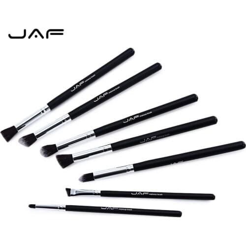 JAF 7pcs Professional Synthetic Hair Makeup Brush Set