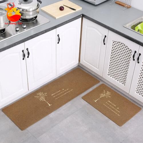 Modern Simple Style Non-slip Kitchen Bathroom Home Entrance Floor Tree-Shaped Corridor Area Carpet Kitchen Decorative Mat