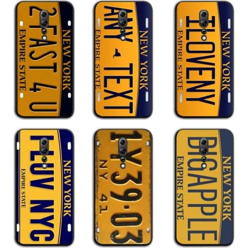 License Plate Number New York Phone Case For Oppo A5 A9 2020 Reno2 z Renoace 3pro A73S A71 F11