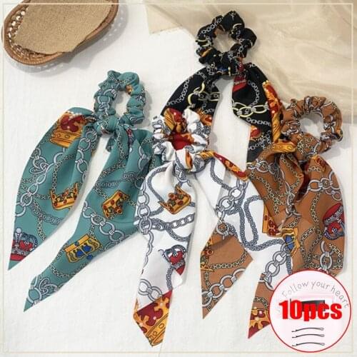 New Temperament Vintage Flower Ribbon Hair Ribbon Women Extraordinary Full with Headband Hair Accessories