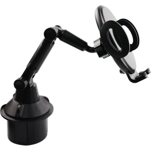 360 Degree Carbon Fiber Adjustable Angle Type Car Cup Holder Car Phone Holder 28GC