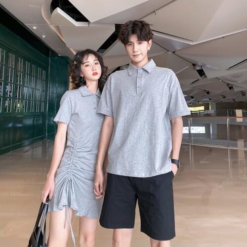 New style reality shoot + video summer skirt men T lovers outfit couples clothes couples clothing 2005