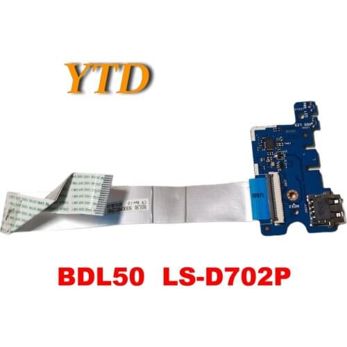 Original for HP 15-AY USB And Card Reader Board With Cable BDL50 LS-D702P tested good free shipping
