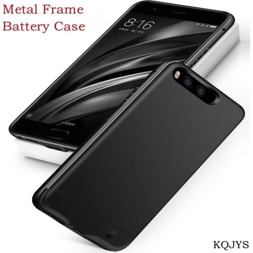Slim Aluminum Shockproof Battery Charger Cases For Xiaomi Mi 6 Battery Case Power Bank Battery Charging Cover For Xiaomi Mi 8