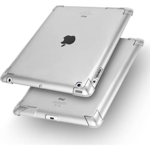 Shockproof Silicone Case For Apple iPad 2 3 4 2th 3th 4th Generation 9.7 inch Flexible Bumper Clear Transparent Funda Back Cover