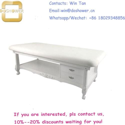 Luxury spa massage bed with wooden full body massage bed of wood spa massage bed manufacturer