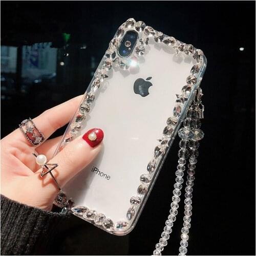 3D Bling Crystal Diamond Soft TPU Phone Case For Samsung S6 S7 edge S8 S9 S10 S20 S21 Plus Lite Note 5 8 9 10 20 Protective Case