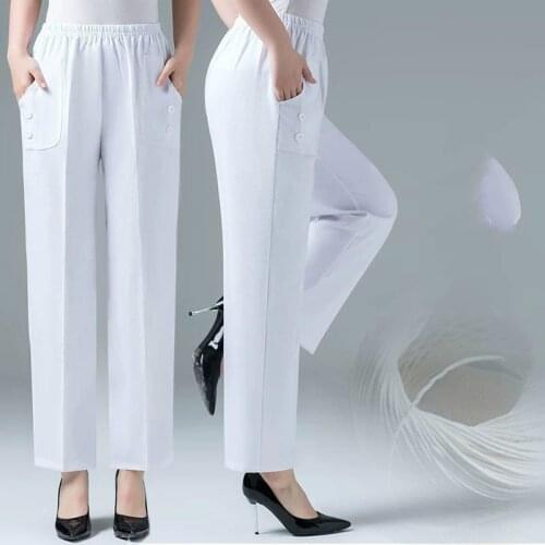 Женские льняные брюки Skyenunim China At AliExpress