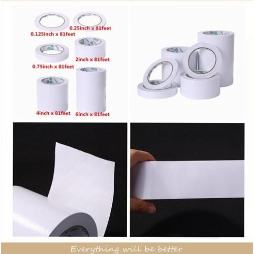 Mix 6Pcs Clear Double Sided Adhesive Roll Adhesive Instant and Permanent Bond Sticker Making Cards Multi-Purpose Sheets