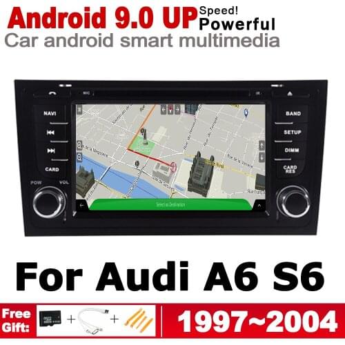HD IPS DSP Stereo Android 9.0 up Car DVD GPS Navi Map For Audi A6 S6 4B 1997~2004 MMI 2 DIN multimedia player radio WiFi System