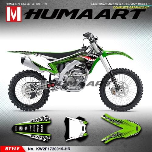 HUMAART Motorcycle Backgrounds Graphics Styling Stickers Vinyl Decals for KXF 250 2017 2018 2019 2020, Customizable