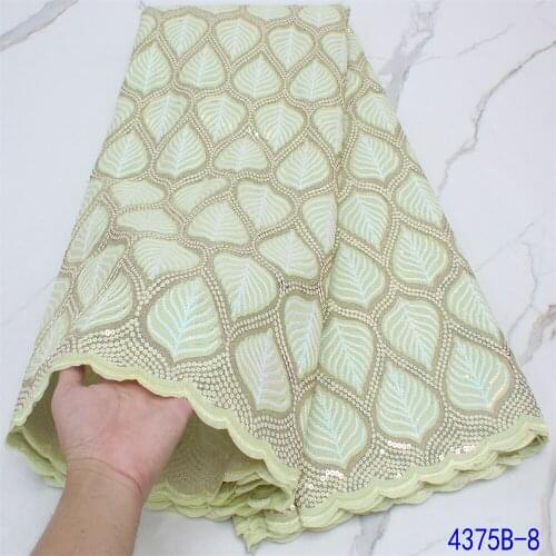 Sequins Embroidery African Lace Fabric Velvet 2021 High Quality French Net Lace Nigerian Wedding Bridal Asoebi Dress 4375B