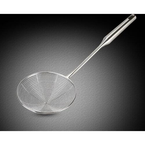 Premium 304 Stainless Steel Spider Mesh Strainer & Colander Ladle Skimmer Cooking Tool Kitchenware Heat resistant ZM904