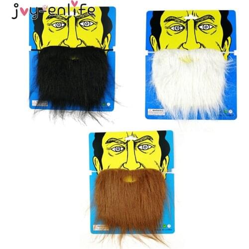 Halloween Party Creative White Black Brown Funny Costume Mustache Pirate Party Decoration Kids Fake Beard Moustache