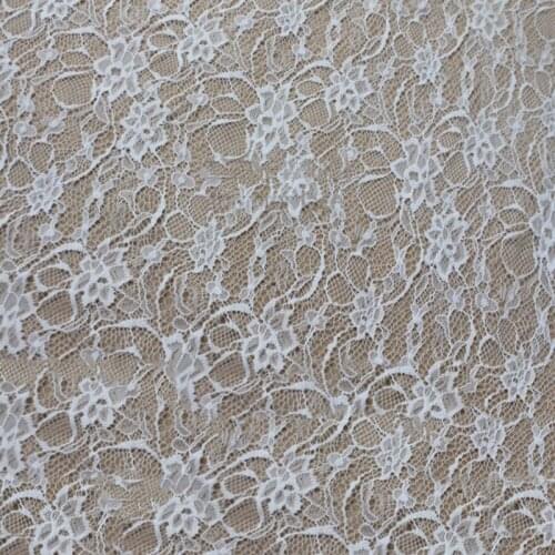 1 yard 150cm Off White Mesh Embossed Lace Fabric DIY Wedding Dress Nightdress Skirt Curtain Background Sewing Cloth