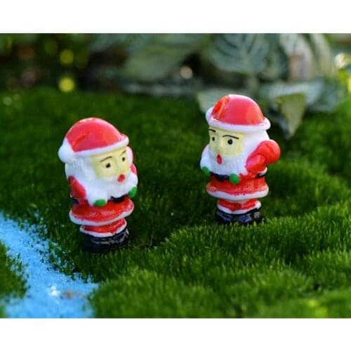 10pcs Miniature Micro Landscape Bonsai Ornament Fairy DIY Decor Santa Clause