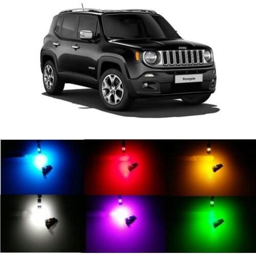 20pc/lot canbus t5 Dashboard LED Light Bulbs For jeep renegade wrangler grand cherokee 3 4 mk2 CHEROKEE kj kl xj COMMANDER XK XH