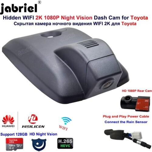 2K 1440P Wifi Hisilicon Car Dvr Dash Cam Cameras For Toyota Camry xv70 Camry LE Camry XLE Camry SE Camry XSE For Toyota Aurion