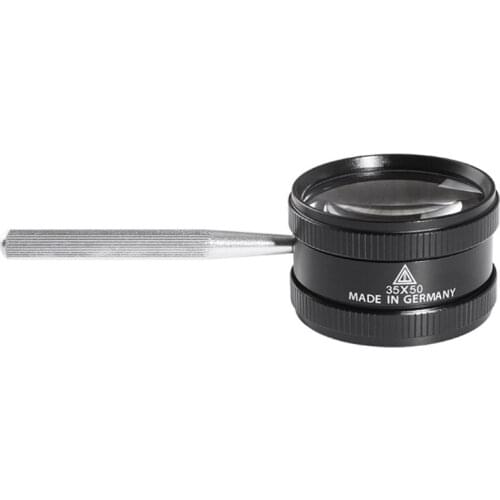 35X Handheld Magnifier Metal High Clarity Reading Magnifying Glass Portable J6PC