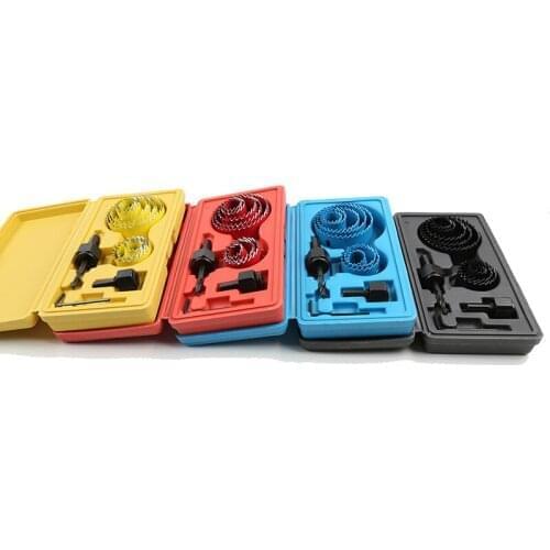 5/8/13PCS Woodworking Hole Saw Sleeve Light Drill Bit Hole Opener Set Gypsum Board PVC Wood Woodworking Drill Bit Set