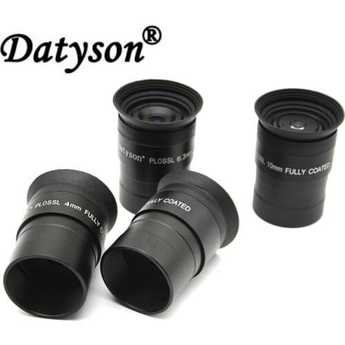 DATYSON 1.25" Plossl Eyepiece Fully Coated Astronomical Telescope Ocular Lens Optional Focal Length 4mm 6.3m 10mm 12.5mm