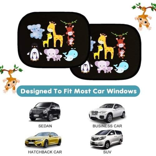 Creative Design Car Sun Shades Car Window Shades for Rear and Side Window Car Heat Shield Protect Baby Window Shade